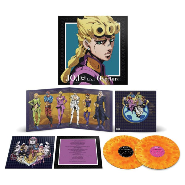 Kanno, Yugo - Jojo O.S.T. Overture: Jojo's Bizarre Adventure Golden Wind (.. Adventure: Golden Wind / Orange & Yellow Marble, Coloured Vinyl LP)