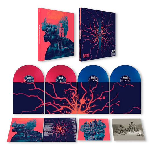 Gustavo Santaolalla - The last of us 10th anniversary vinyl box set (Neon Coral & Blue, Insert, Coloured Vinyl, Anniversary Edition, Box Set LP)