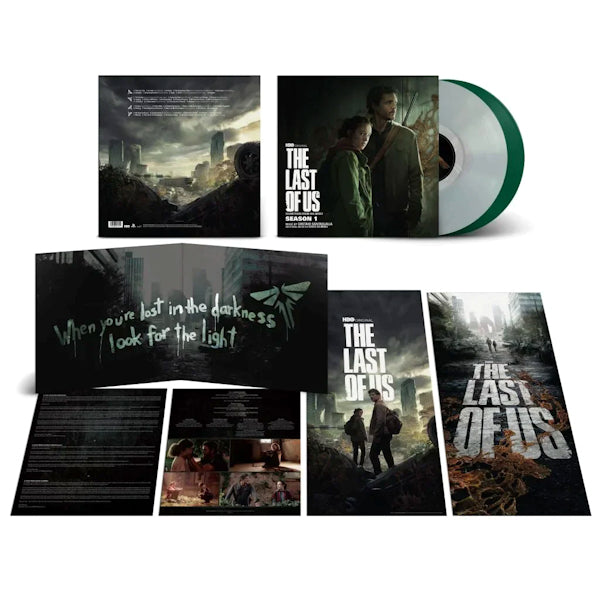 Gustavo Santaolalla & David Fleming - The Last Of Us Season 1 -green & clear vinyl- (Green & Transparent / Incl. Double-Sided Keyart Poster, Transparent, Gatefold Sleeve, Coloured Vinyl LP)