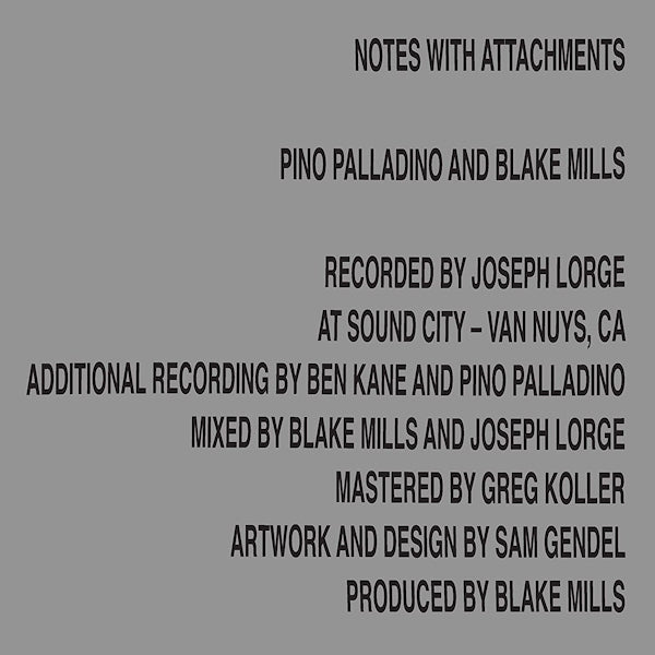Pino Palladino and Blake Mills - Notes with attachments (.. Attachments / 180gr., High Quality LP)