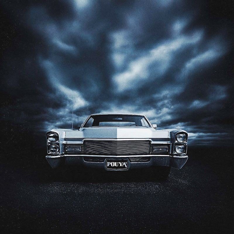 Pouya - Suicidal thoughts in the back of the cadillac, pt. 3 (dark blue marbled vinyl) (Dark Blue Sticker(S), Insert, Coloured Vinyl LP)