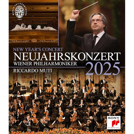 Muti, Riccardo, & Wiener Philharmoniker - Neujahrskonzert 2025 / new year's concert 2025 / concert du nouvel an 2025 (blu ray movie)