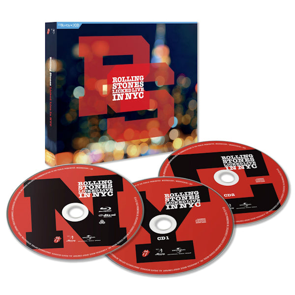 the Rolling Stones - Licked live in nyc (.. Nyc / Blry+2cd, Digipak blu ray movie)