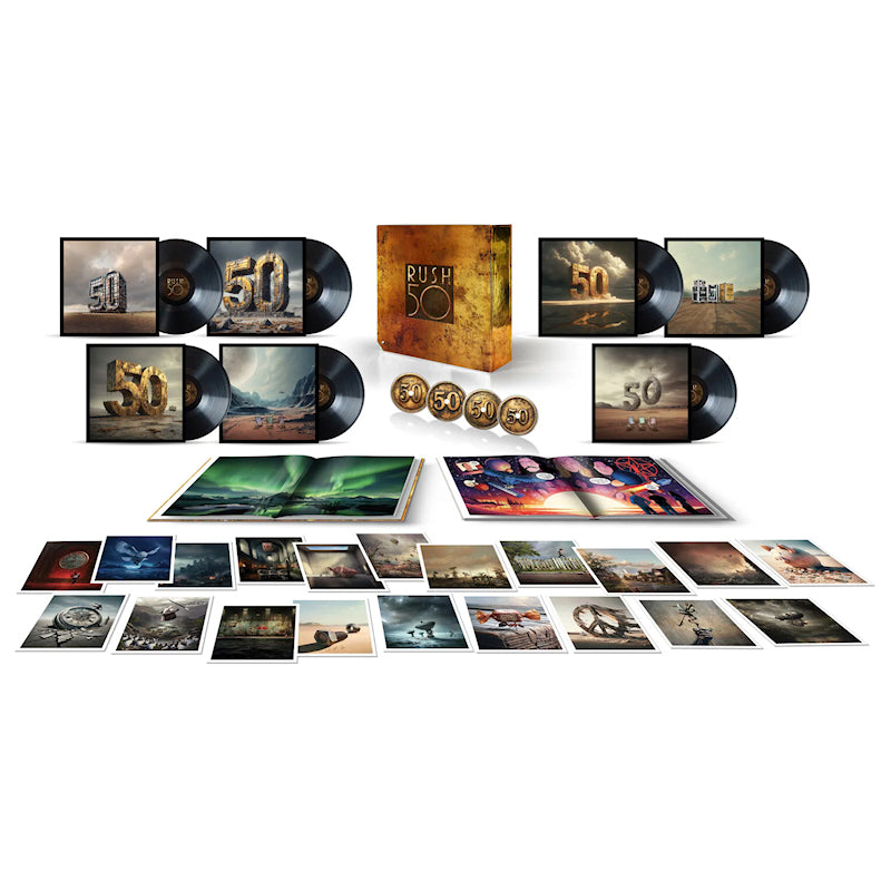Rush - Rush 50 (7xlp+4xcd Book Art Print, High Quality, Box Set LP)