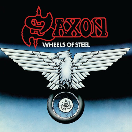 Saxon - Wheels of steel (.. Steel / Limited Blue & White Splatter Vinyl, Coloured Vinyl, Limited Edition, Reissue LP)