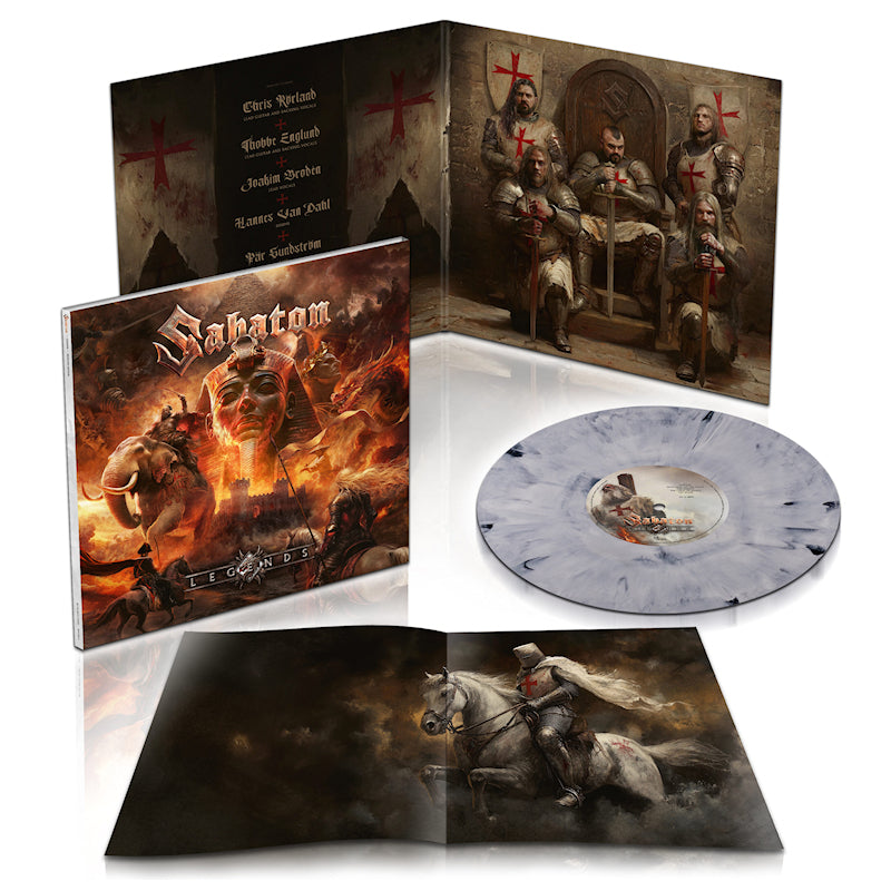 Sabaton - Legends (Templars Edition / Glacial Mist Marble, High Quality, Gatefold Sleeve, O-Card, Coloured Vinyl LP)