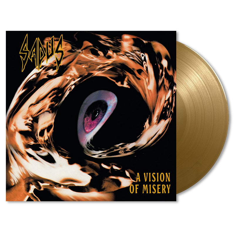 Sadus - A vision of misery (Gold, High Quality, Insert, Coloured Vinyl LP)