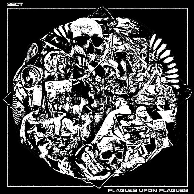 Sect - Plagues upon plagues (black & white splatter) (White, Coloured Vinyl LP)