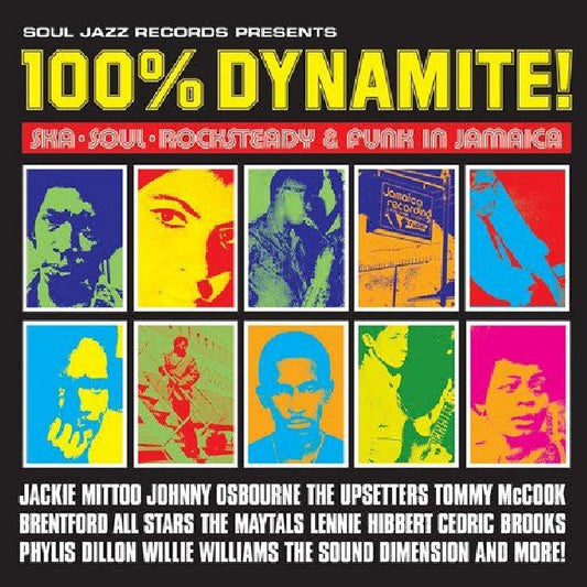 V/A (Various Artists) - 100% dynamite (= Ska, Soul, Rocksteady & Funk In Jamaica = LP)
