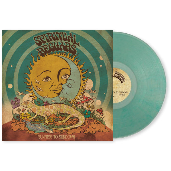 Spiritual Beggars - Sunrise to sundown (.. Sundown / 180gr. Coke Bottle Clear & Green W/ Poster, High Quality, Transparent, Coloured Vinyl, Gatefold Sleeve LP)