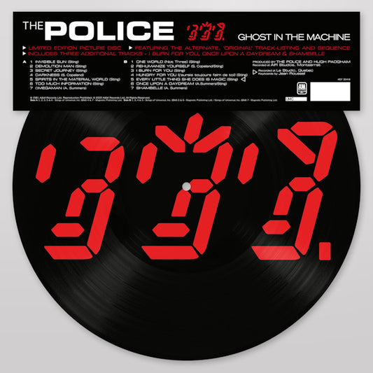 Police - Ghost in the machine (Alternate Sequence / 165-190g Picture Disc, Picture Disc, Limited Edition LP)