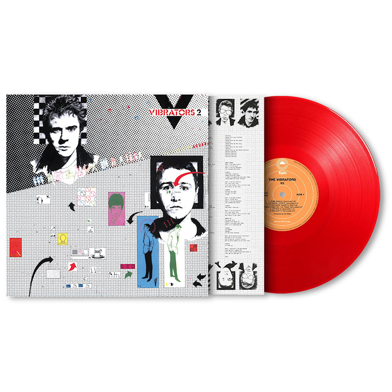 Vibrators - V2 (Red 180g, High Quality, Transparent, Coloured Vinyl, Insert LP)
