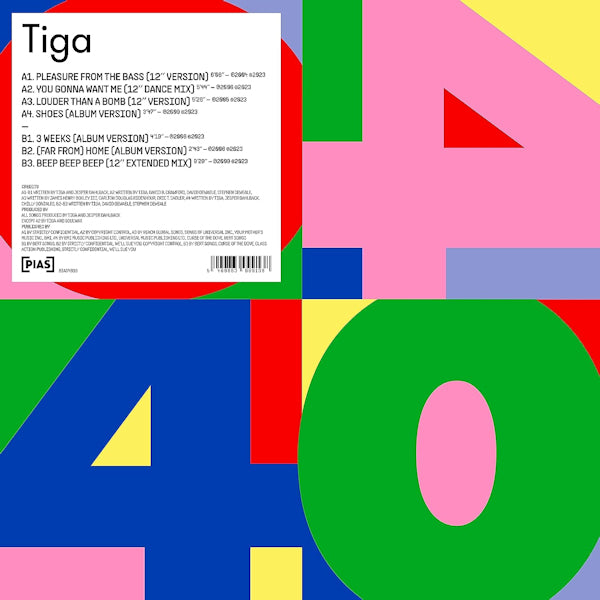 Tiga - Pias 40 (12-inch maxi-single)