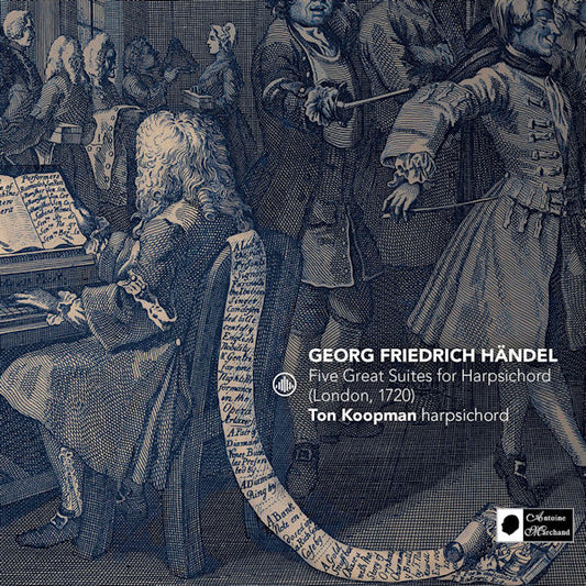 Ton Koopman - Five great suites for harpsichord (london, 1720) (.. Suites For Harpsichord (London, 1720) / G.F. Handel, O-Card CD)
