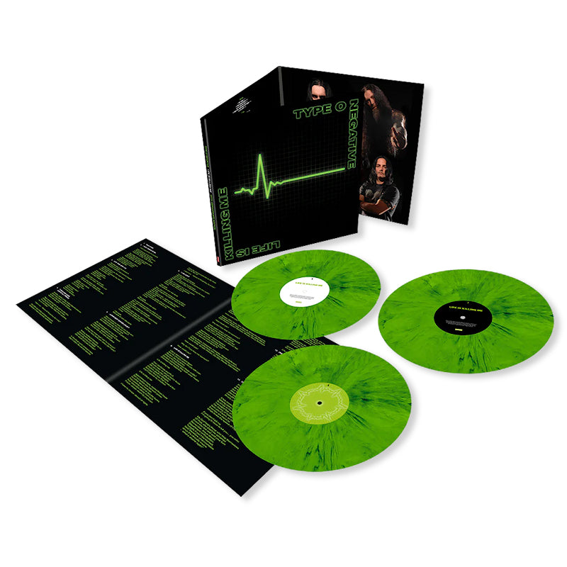 Type O Negative - Life is Killing Me (20th Anniversary Green & Black Mixed Vinyl, Gatefold Sleeve LP)