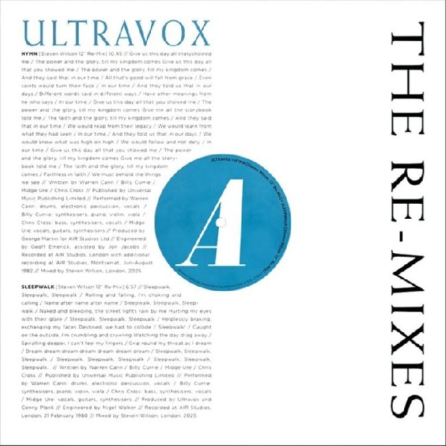 Ultravox - The Re-Mixes (LP)