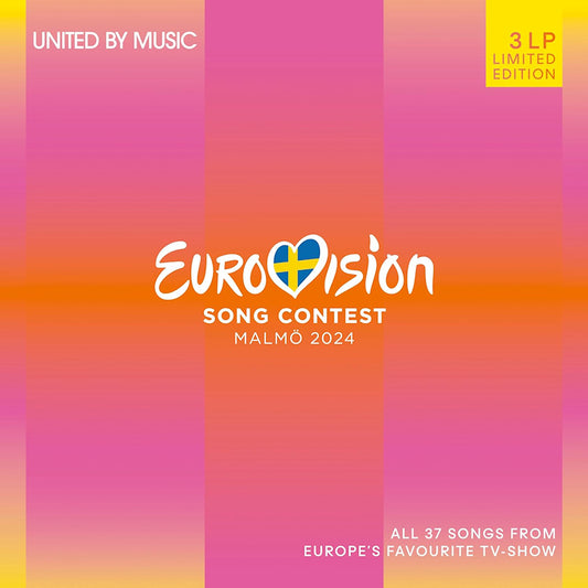 V/A (Various Artists) - Eurovision song contest malmo 2024 (Yellow Orange Blue, Coloured Vinyl, Limited Edition LP)