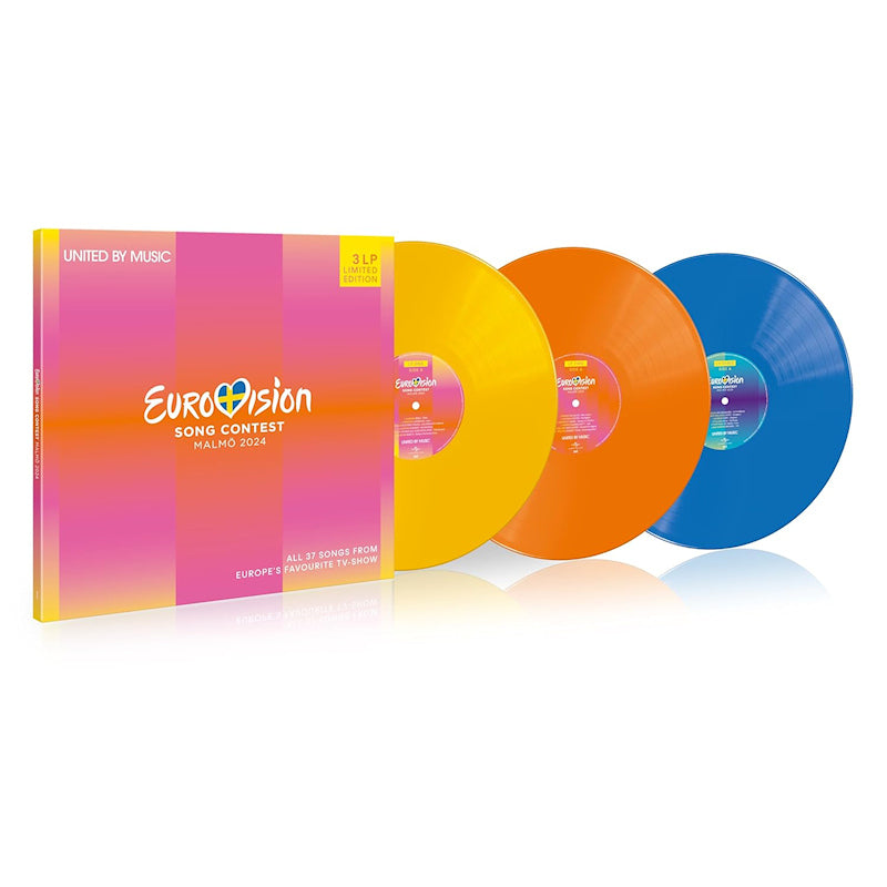 V/A (Various Artists) - Eurovision song contest malmo 2024 (Yellow Orange Blue, Coloured Vinyl, Limited Edition LP)