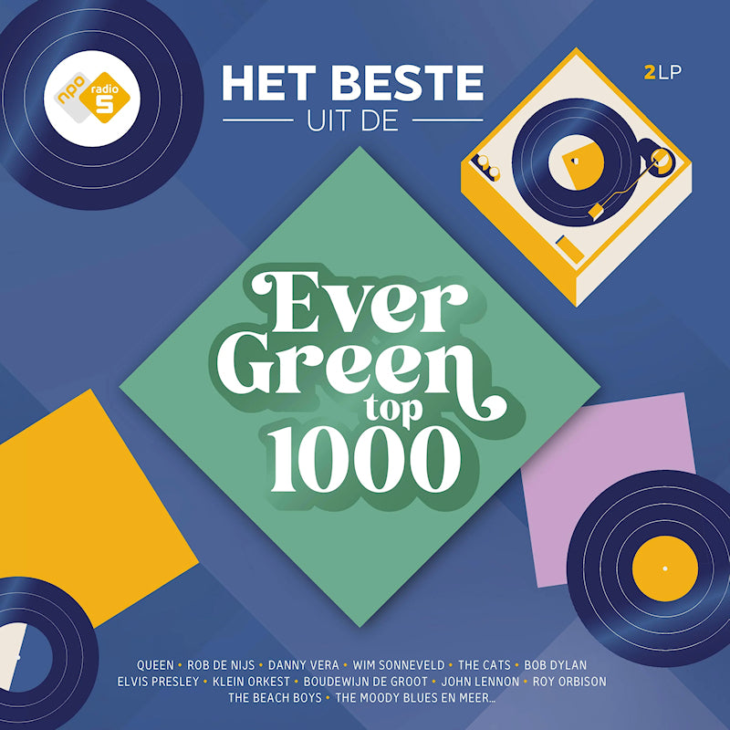 Various Artists - Het beste uit de evergreen top 1000 - 2lp (Coloured Vinyl LP)