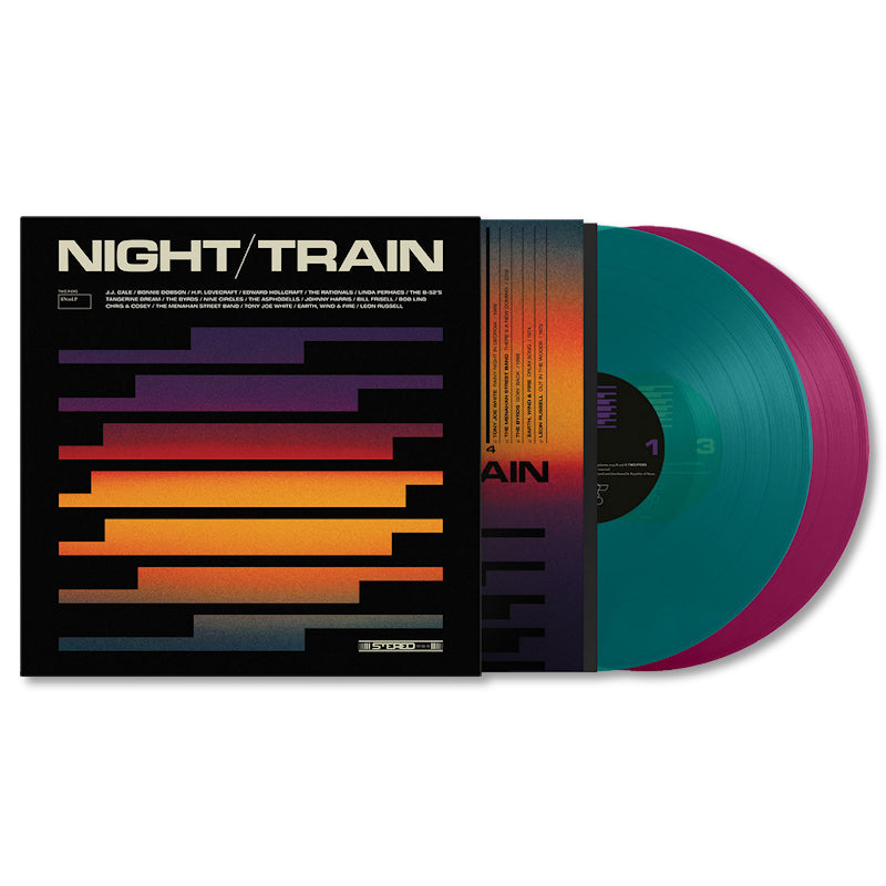 V/A (Various Artists) - Night train: transcontinental landscapes 1968 - 2019 (Petrol Green Magenta, Transparent, Coloured Vinyl LP)