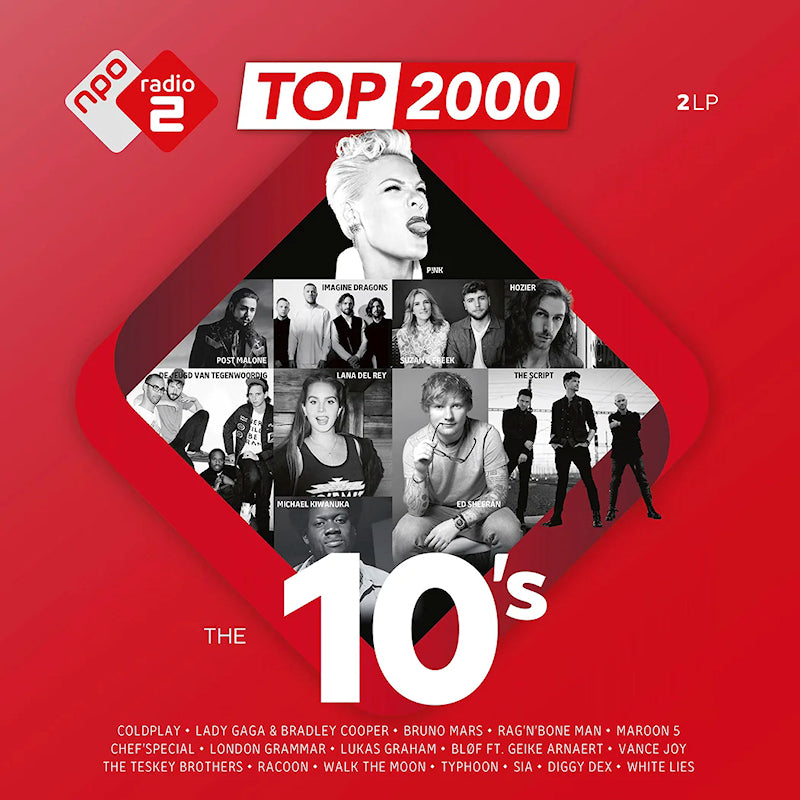 Various Artists - Top 2000 - the 10's (High Quality, Transparent, Coloured Vinyl LP)