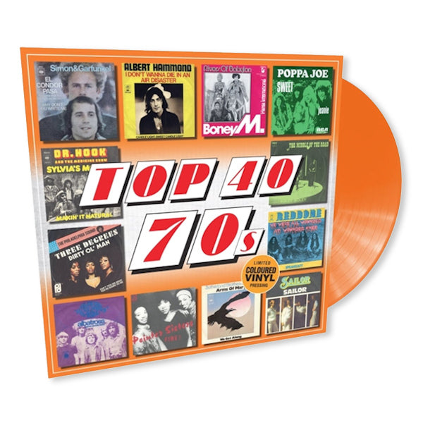 V/A (Various Artists) - Top 40 - 70s (Orange, Coloured Vinyl LP)