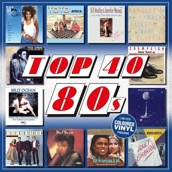 V/A (Various Artists) - Top 40 - 80s (Cobalt Blue LP)