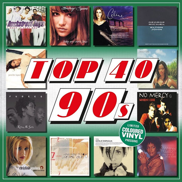 V/A (Various Artists) - Top 40 - 90s (Green, Coloured Vinyl LP)