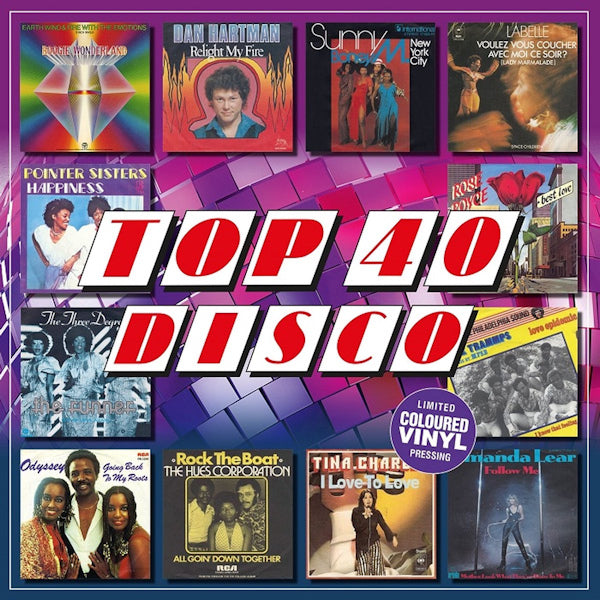 V/A (Various Artists) - Top 40 - disco (Purple LP)