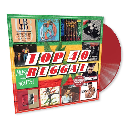 Various - Top 40 - reggae (Deep Red, Coloured Vinyl LP)