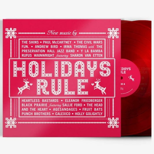 V/A (Various Artists) - Holidays rule (180gr. Translucent Red Vinyl, High Quality, Transparent, Coloured Vinyl, Gatefold Sleeve, Reissue LP)