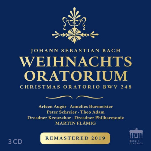 Johann Sebastian Bach - Weihnachtsoratorium - christmas oratorio bwv 248 (Dresdner Kreuzchor/Flamig/Arleen Auger/Peter Schreier, Remastered CD)