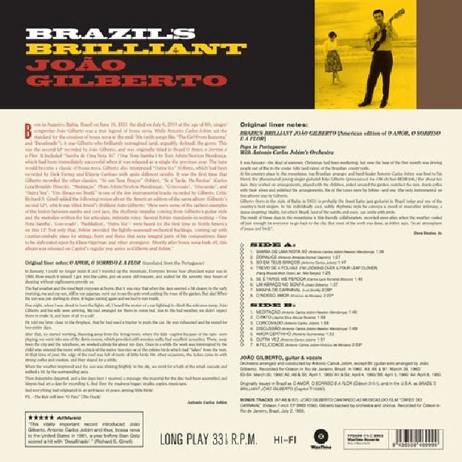 Joao Gilberto - Brazil's brilliant (180gr., High Quality LP)
