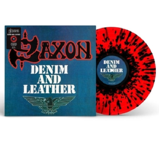 Saxon - Denim and leather (.. Leather / 2009 Remaster/ Red & Black Splatter Vinyl LP)