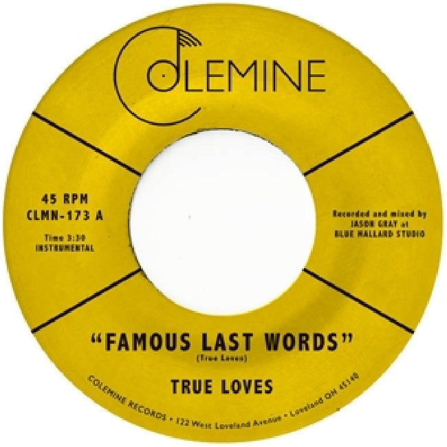 True Loves - 7-famous last words (12-inch maxi-single)
