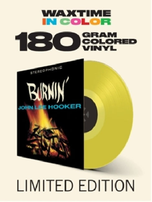 John Lee Hooker - Burnin' (180gr. Transparent Yellow Vinyl - Incl. 2 Bonus Tracks, High Quality, Coloured Vinyl LP)