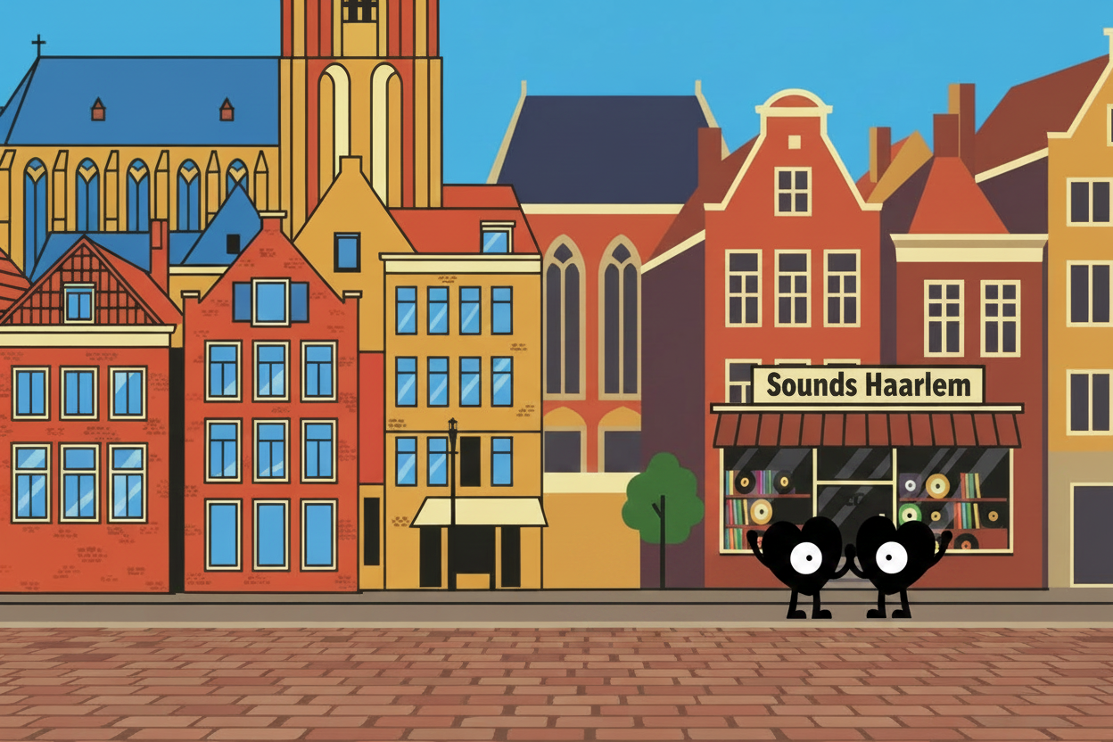 Sounds Haarlem Straat Banner Etalage