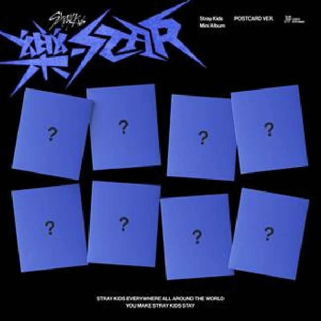 Stray Kids - Rock-star (9th Mini Album / Postcard Version / 8 Random Versions CD)