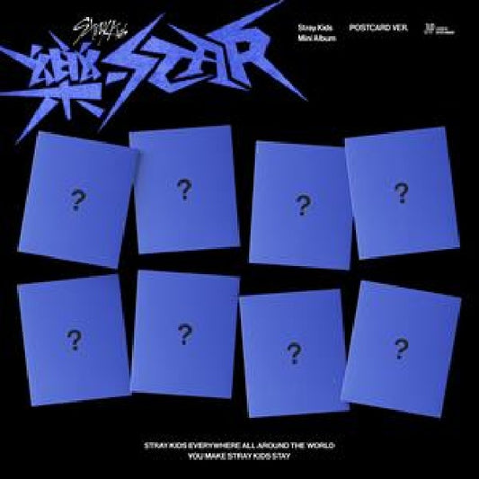 Stray Kids - Rock-star (9th Mini Album / Postcard Version / 8 Random Versions CD)