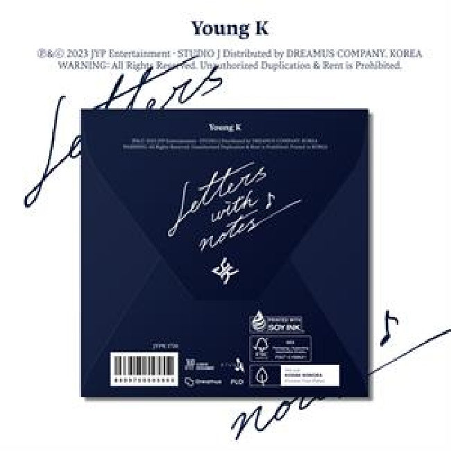 Young K - Letters with notes (Digipack Version / 16p Photobook, Digipak CD)